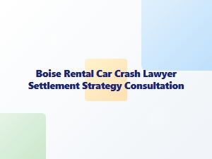 Boise Rental Car Crash Settlement Strategy Consultation